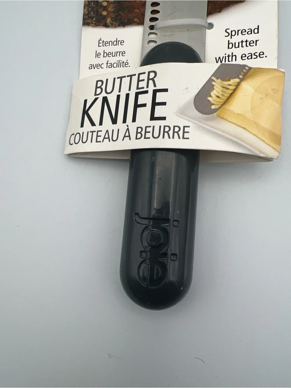 Joie Stainless Steel Butter Knife with Dark Gray Handle